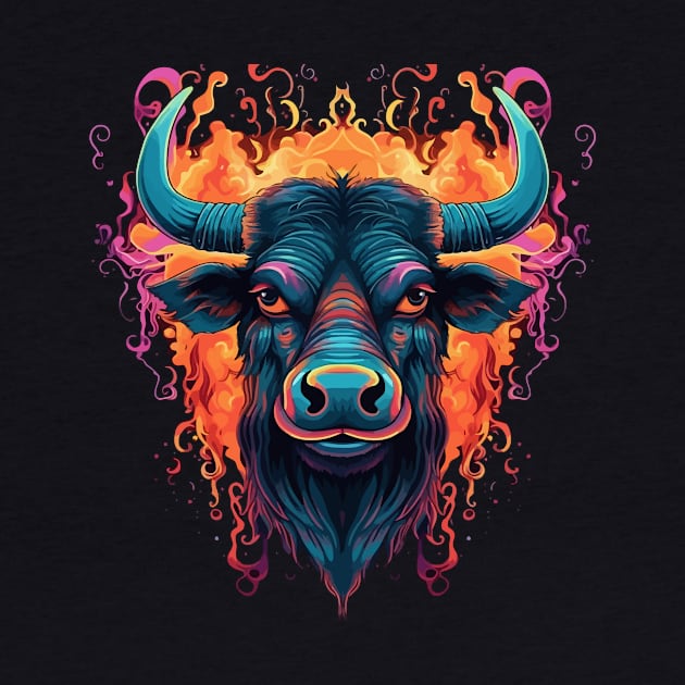 Water Buffalo Halloween by JH Mart